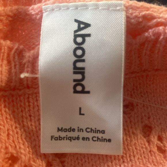 Abound Pointille Pullover Lightweight Sweater in Pink Hydrangea Large NWOT - Picture 4 of 7